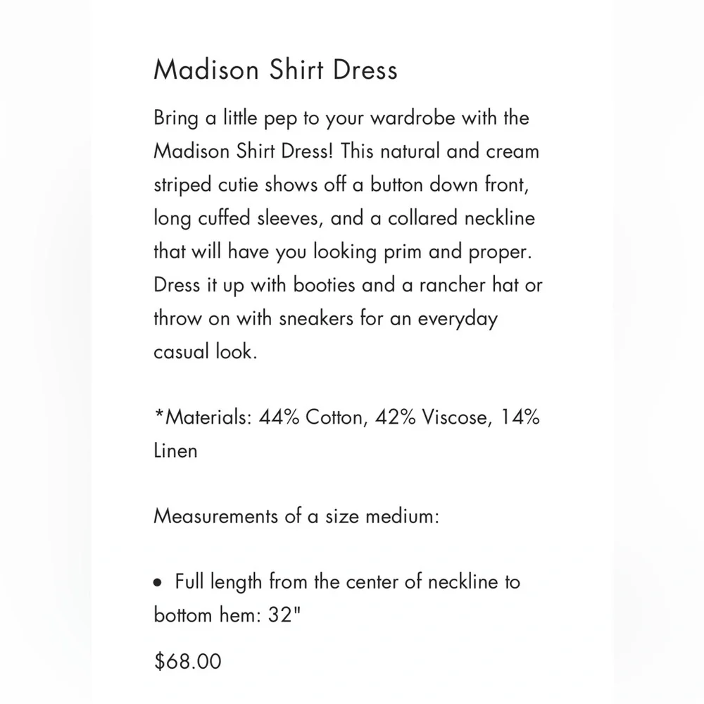 Madison Shirt Dress - Picture 6 of 6